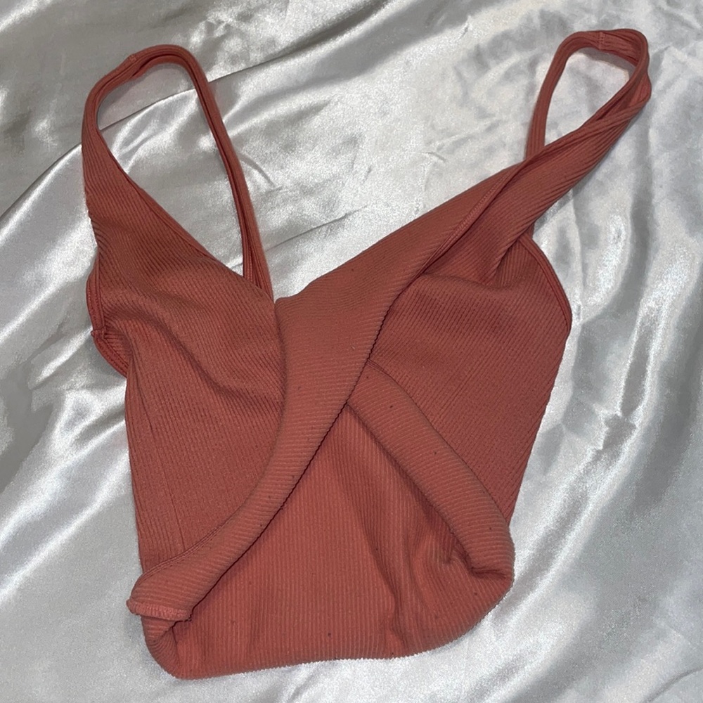 Cross over crop top